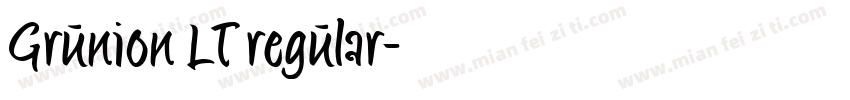 Grunion LT regular字体转换